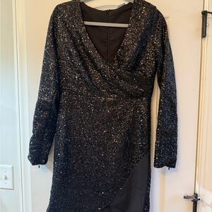 Lascana Black Sequin Dress